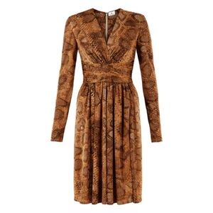 Altuzarra for Target bronze snake print dress